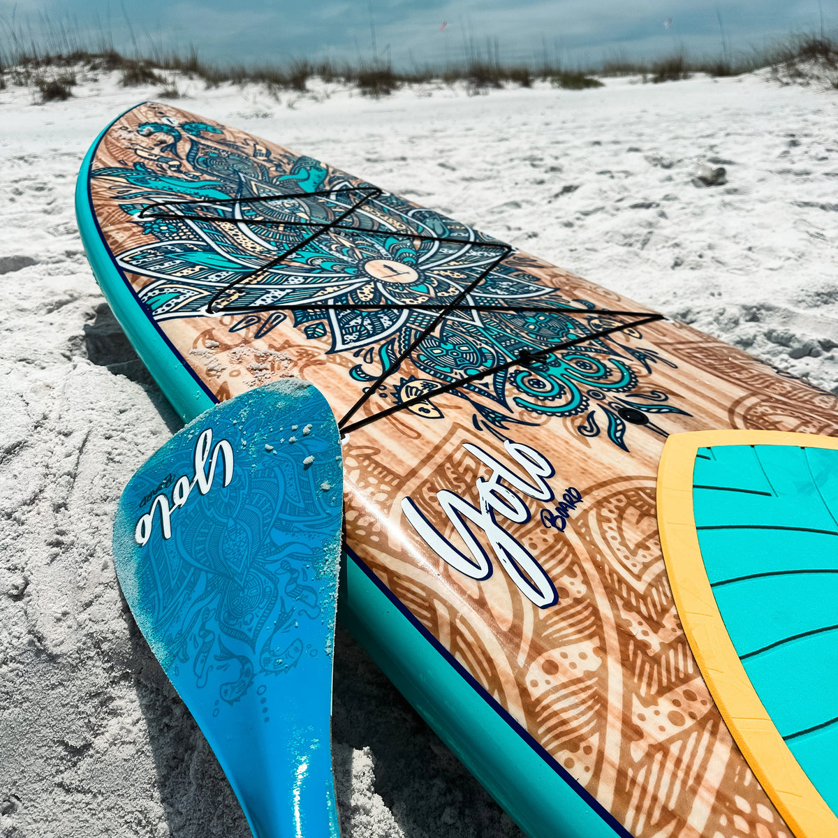 YOLO Adjustable SUP Paddle Beach Bliss YOLO Board and Bike