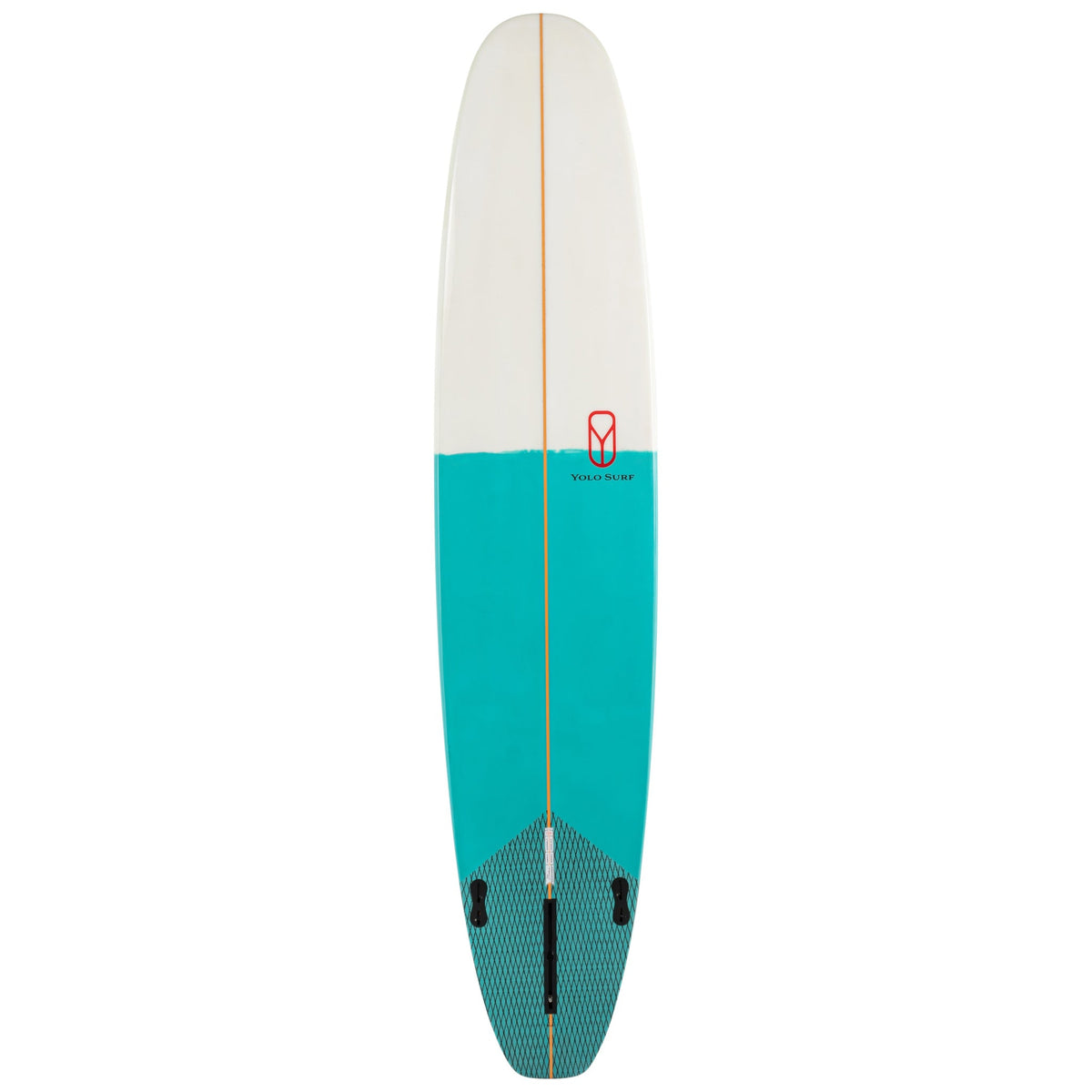 YOLO 9' Longboard Teal YOLO Board and Bike