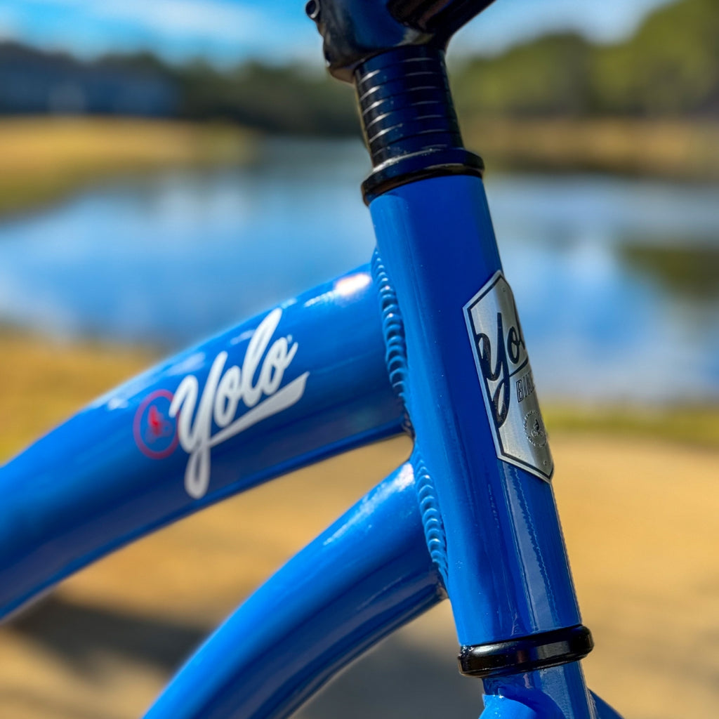 3" Fat Tire Beach Cruiser Bike - Ocean Blue