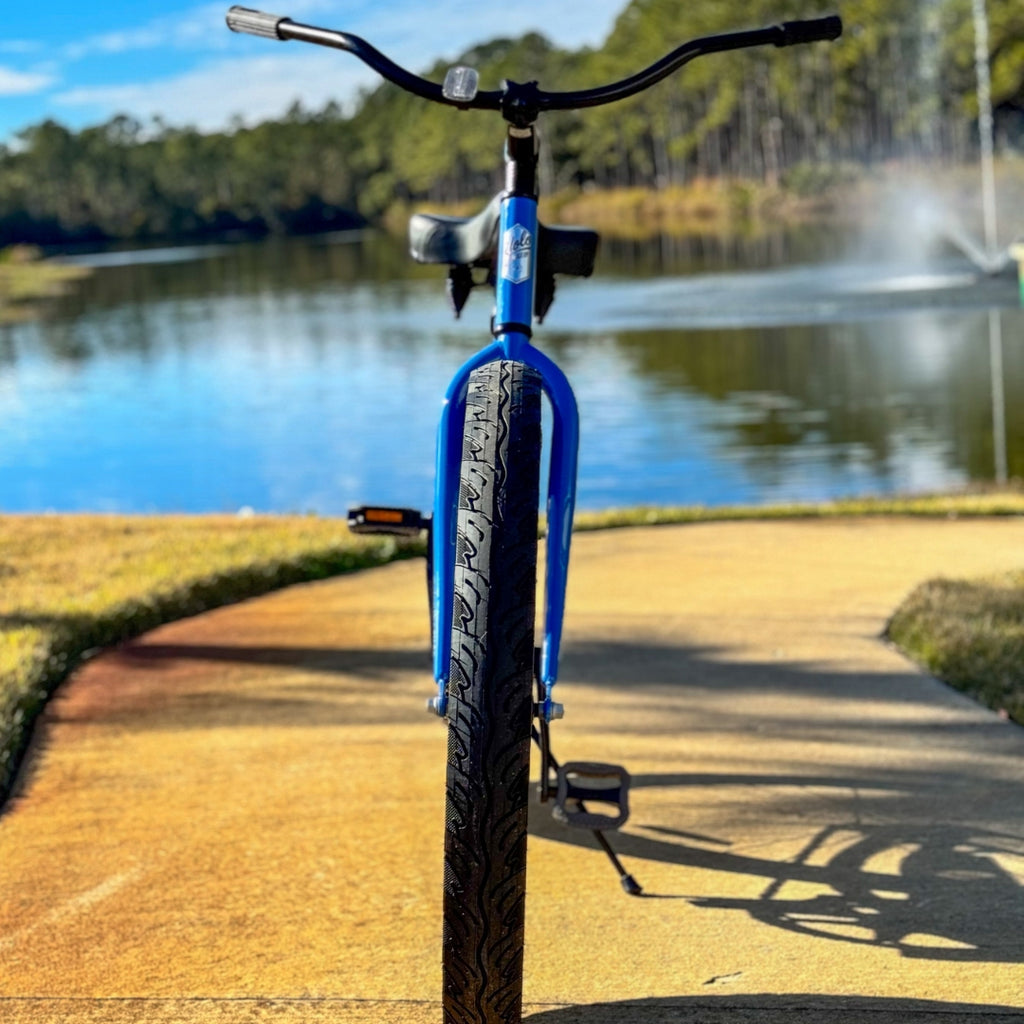 3" Fat Tire Beach Cruiser Bike - Ocean Blue