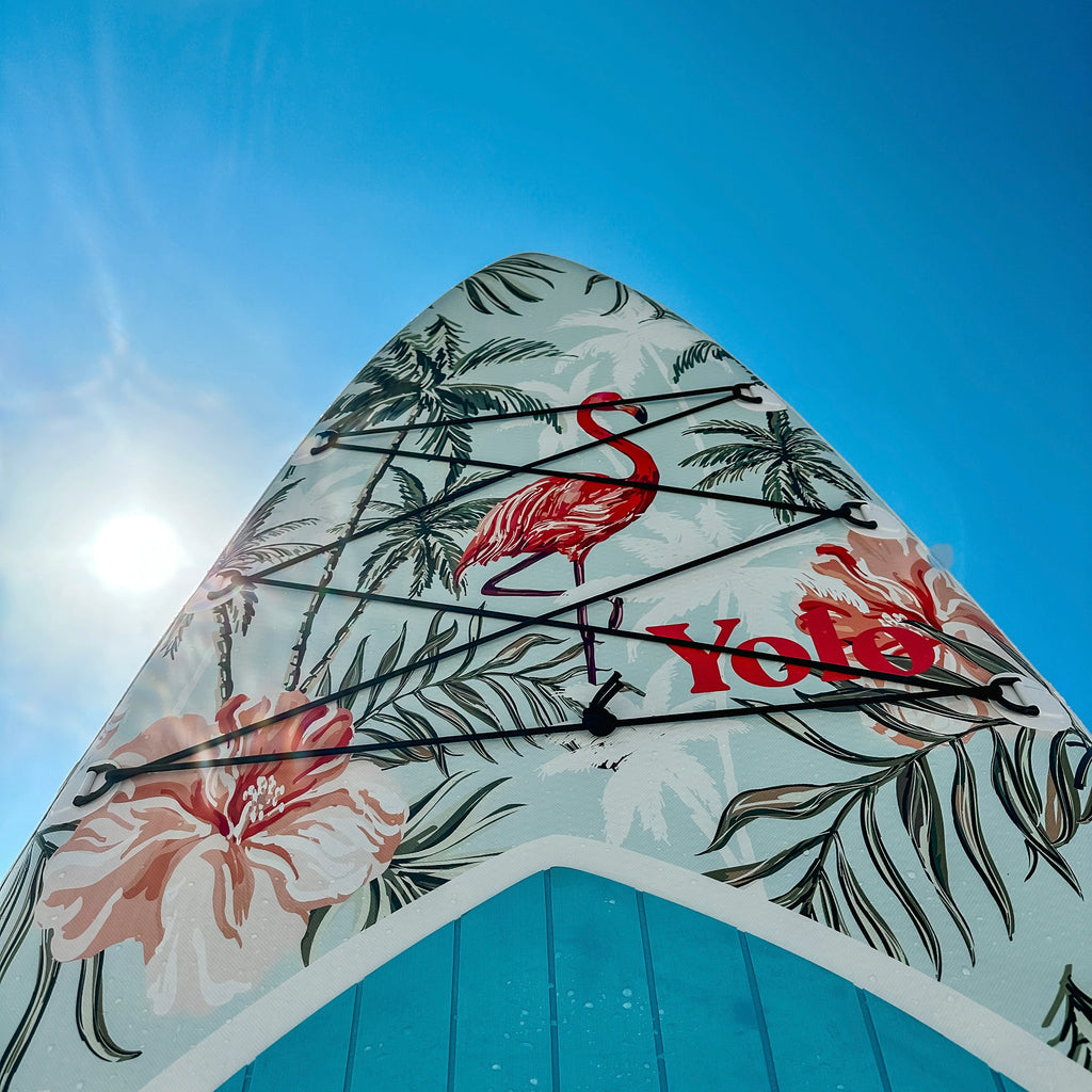 10'6 Inflatable YOLO Flamingo Paddle Board