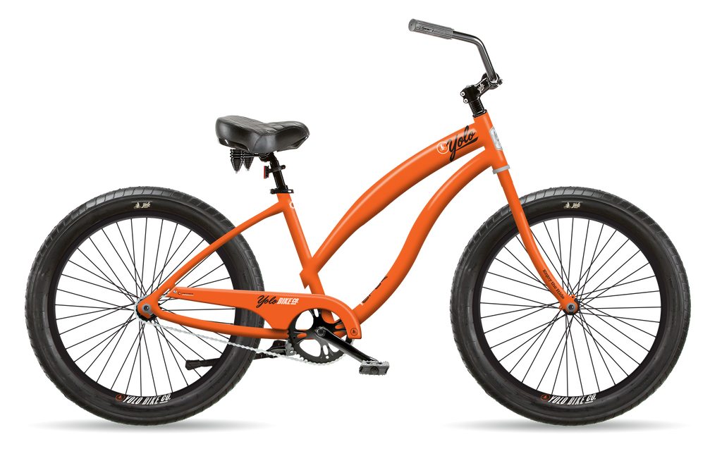 Orange cruiser bike shop