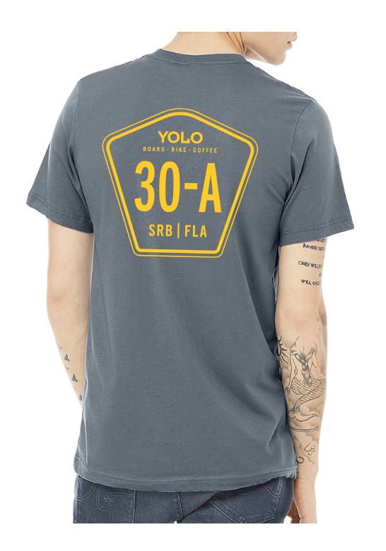 30A Hwy sign Tee Charcoal