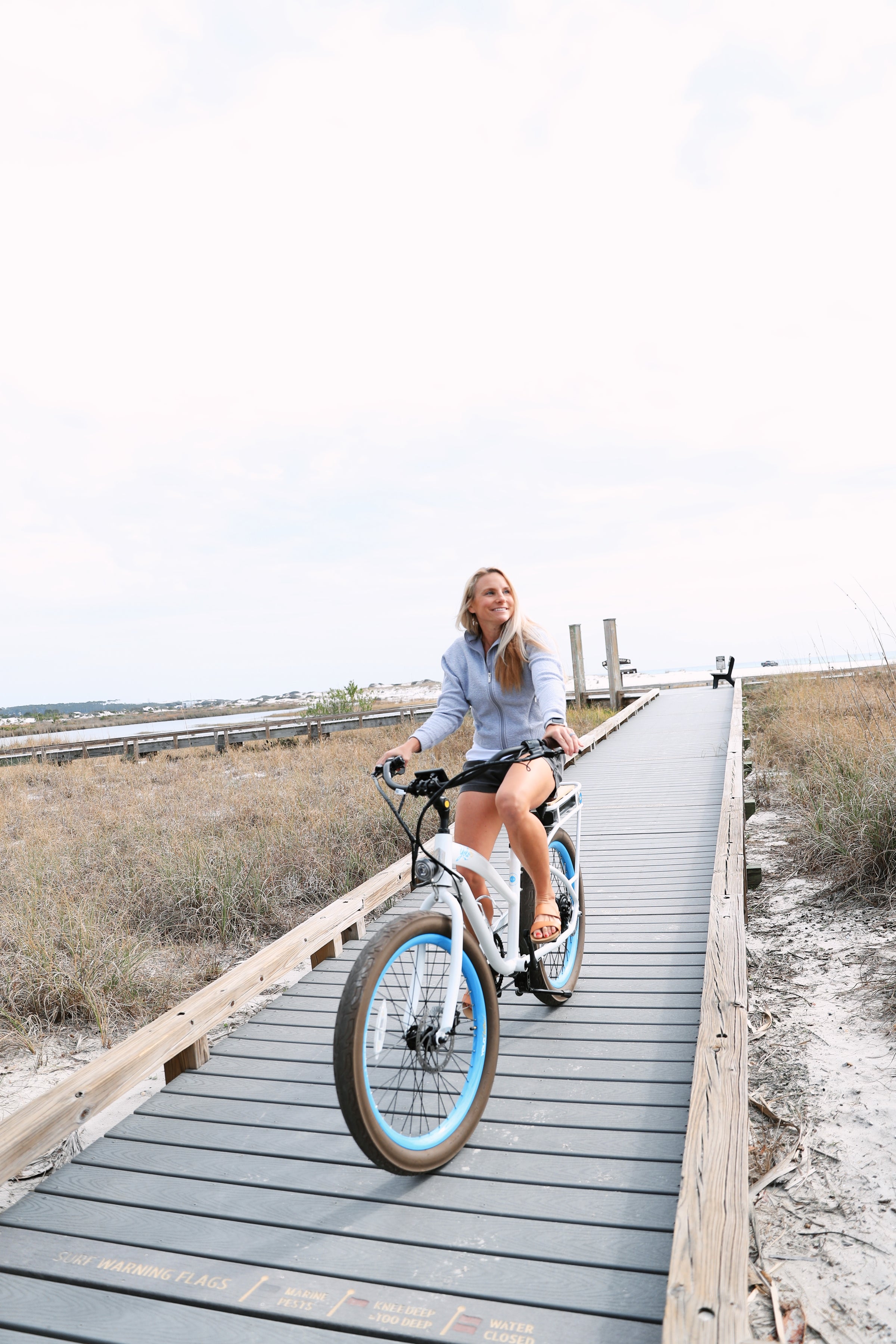 Beach Cruiser Electric Bike Island Teal E-Bike Cruiser YOLO