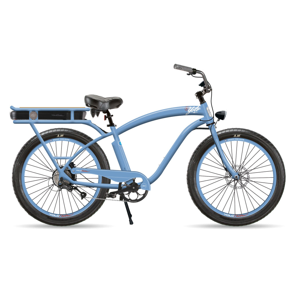 30A Cruiser - Coastal Blue - YOLO Board and Bike