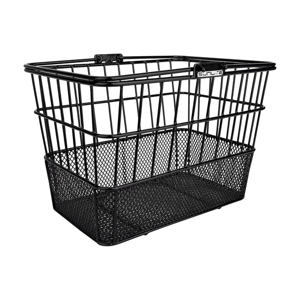 Sunlite Wire Mesh Lift Off Basket Black - YOLO Board and Bike